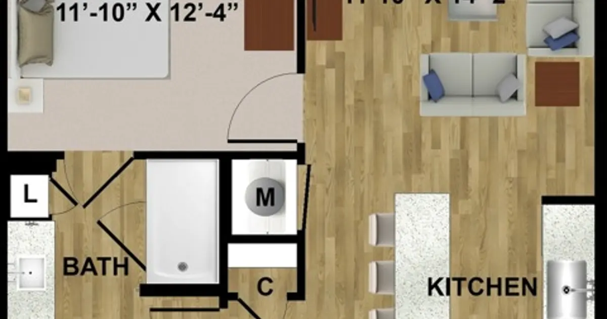 Unit 1440 A1d Highline on Magnolia